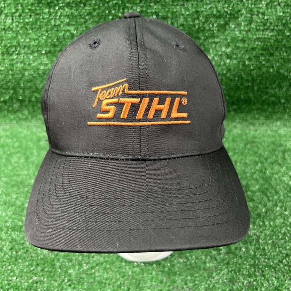 Other - Team STIHL Outfitters Power Tools‎ Baseball Hat Cap Black Orange Logo Adjustable